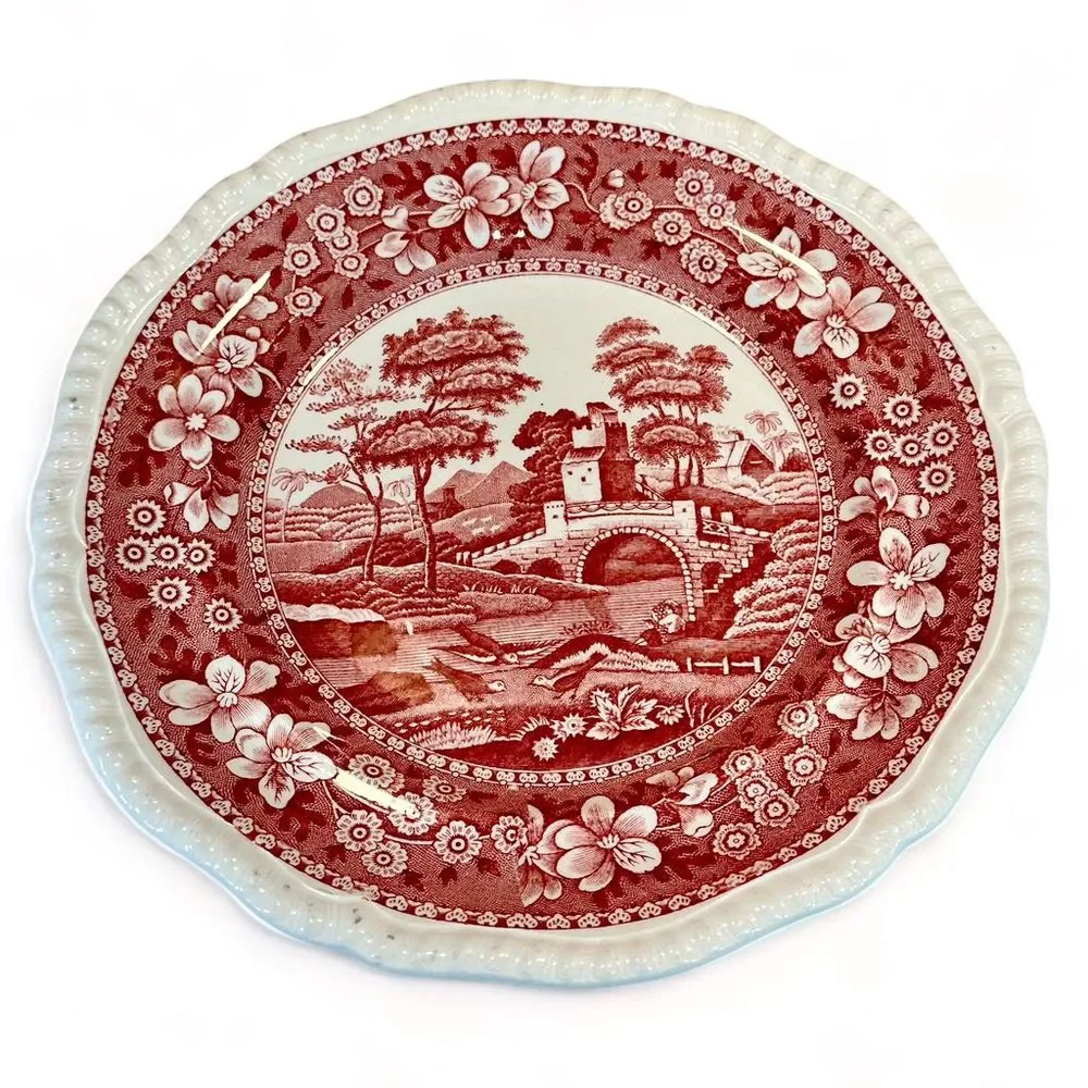 1950's Copeland Spode Tower Red 9.5